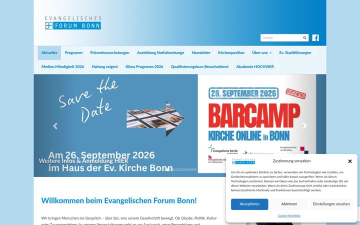 Screenshot of evforum-bonn.de