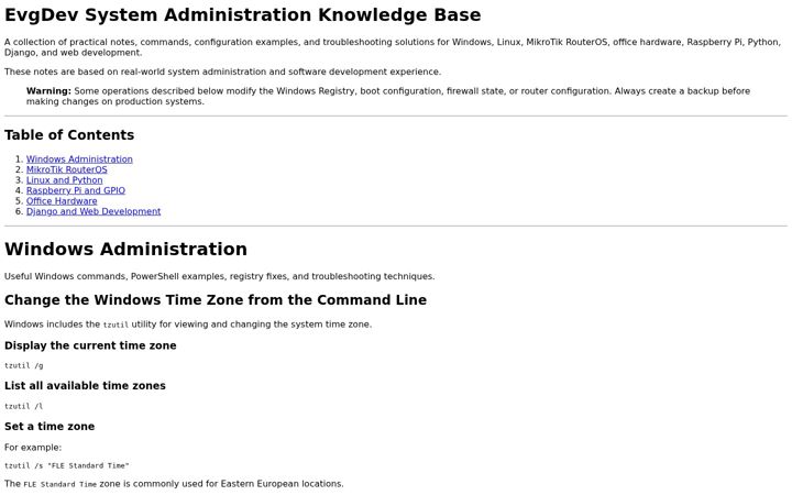 Screenshot of evgdev.com