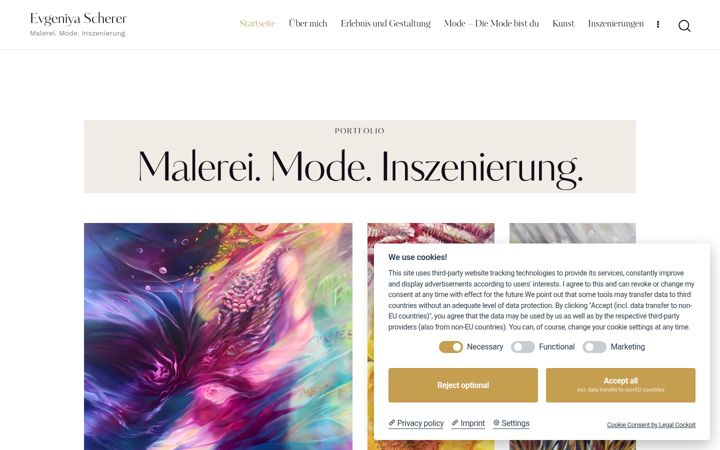 Screenshot of evgeniya-scherer.de