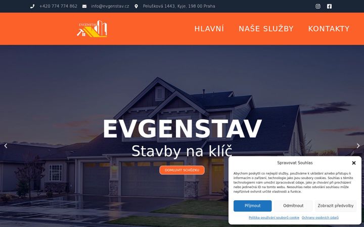 Screenshot of evgenstav.cz