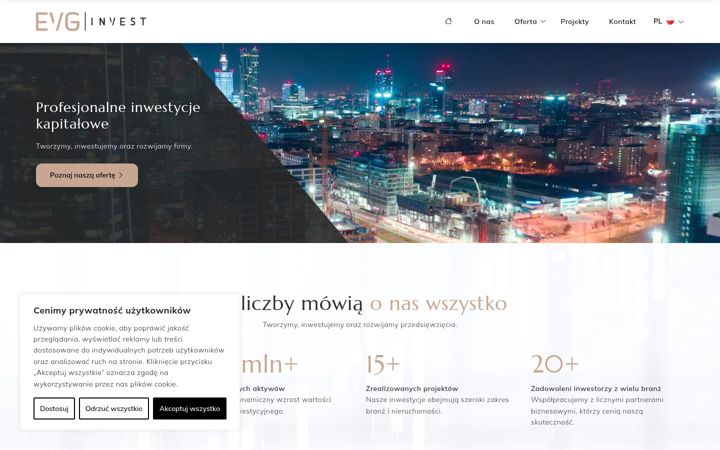 Screenshot of evginvest.pl