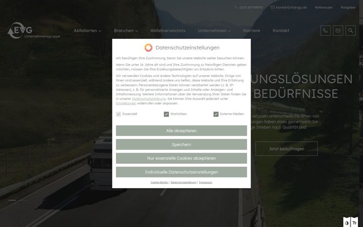 Screenshot of evgu.de