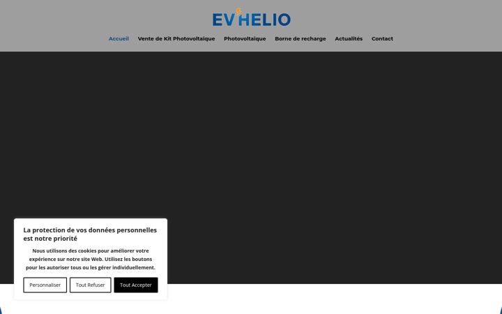 Screenshot of evhelio.com