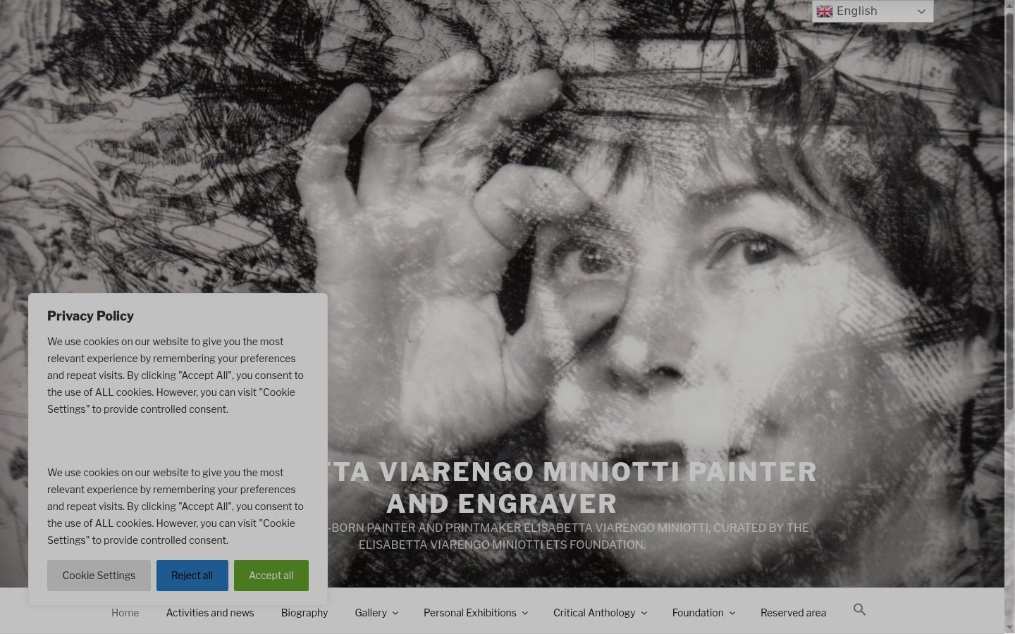 Snimka zaslona bannera za privolu prikazanog prije bilo kakve interakcije