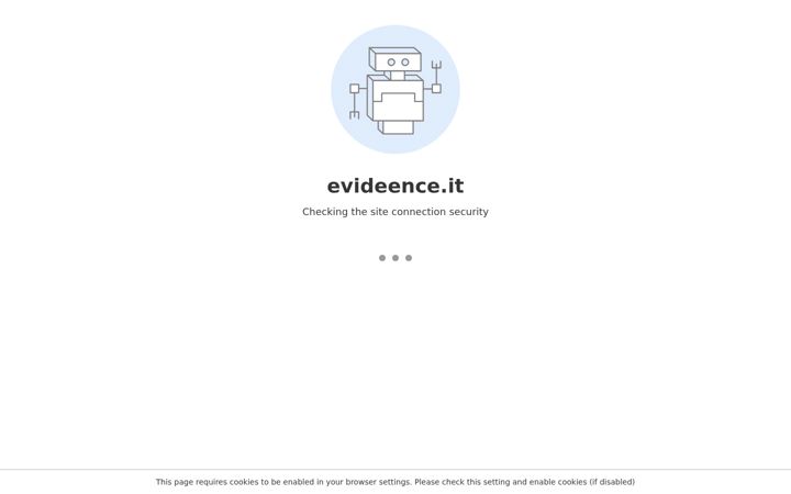 Screenshot of evideence.it