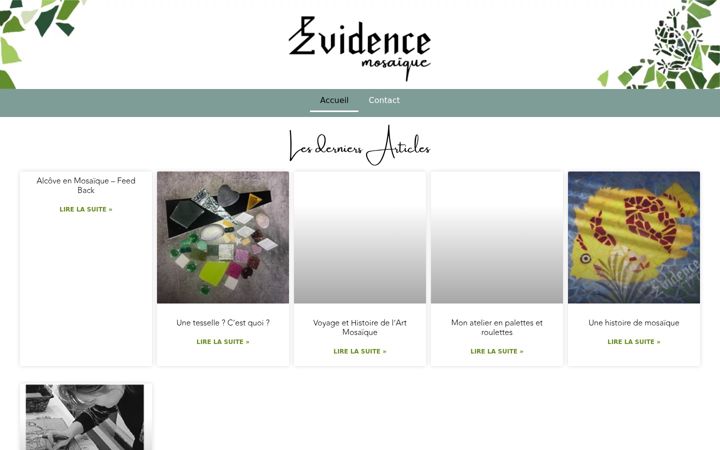 Screenshot of evidence-mosaique.com