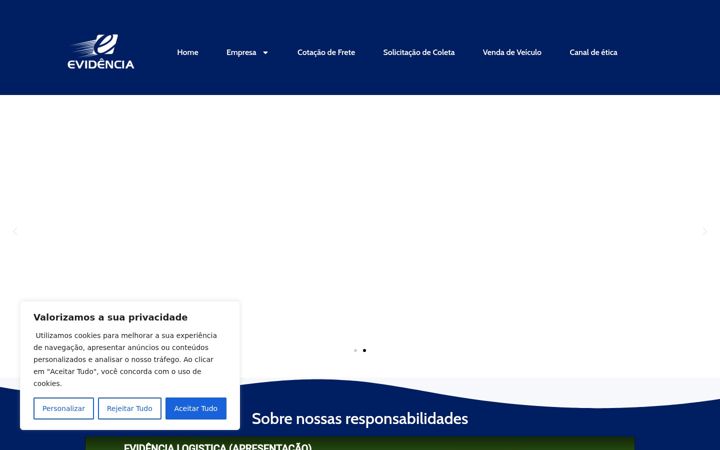 Screenshot of evidencialog.com.br
