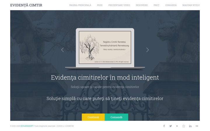 Screenshot of evidentacimitir.com
