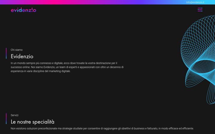 Screenshot of evidenzio.it