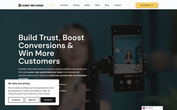 Screenshot of evideoreviews.com