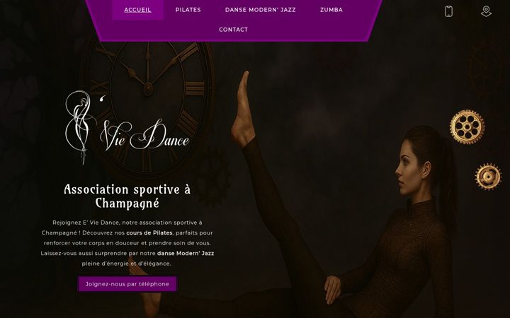 Screenshot of eviedance.fr