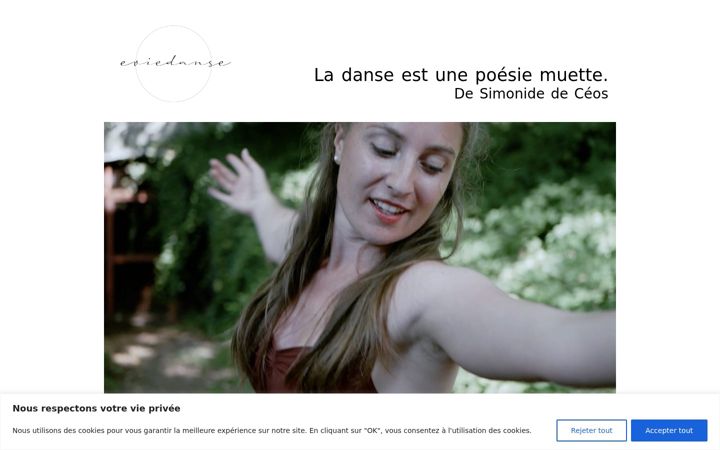 Screenshot of eviedansegwladys.com