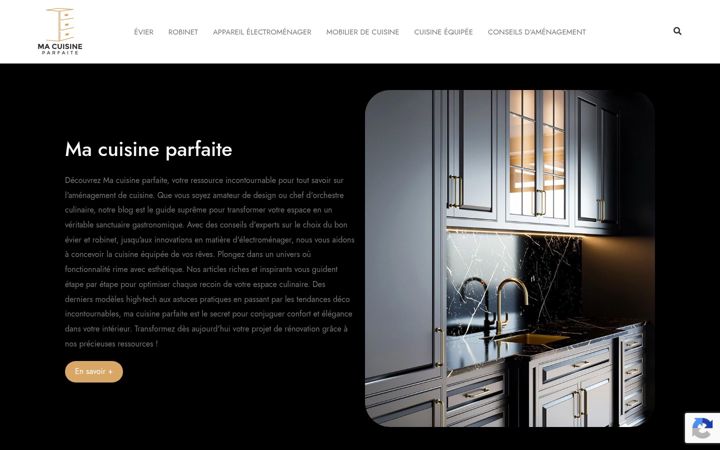 Skjámynd af evier-cuisine.net