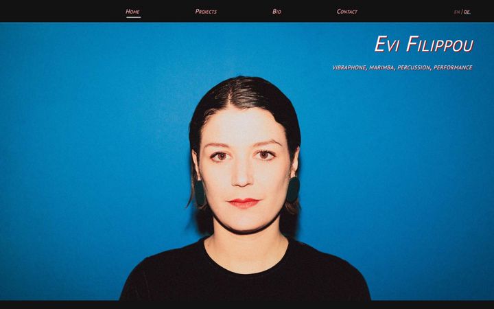 Screenshot of evifilippou.de