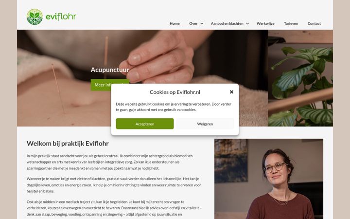Screenshot of eviflohr.nl