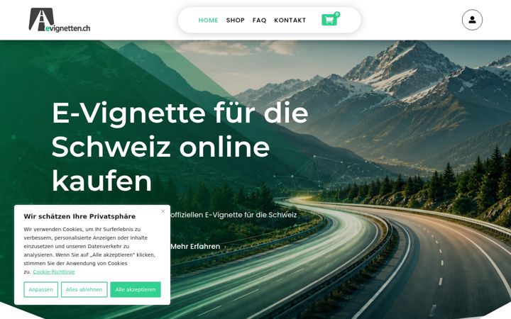 Screenshot ta' evignetten.ch