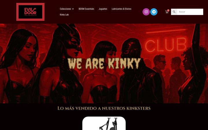 Screenshot of evildoor.com