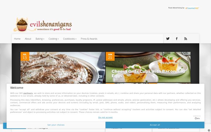 Screenshot of evilshenanigans.com