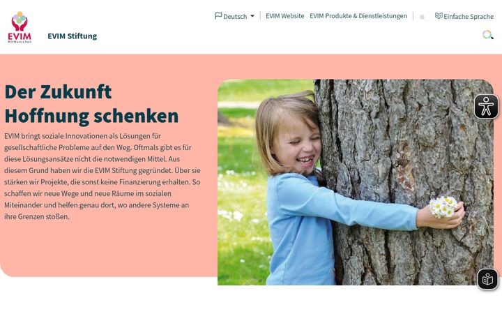 Screenshot of evim-stiften.de