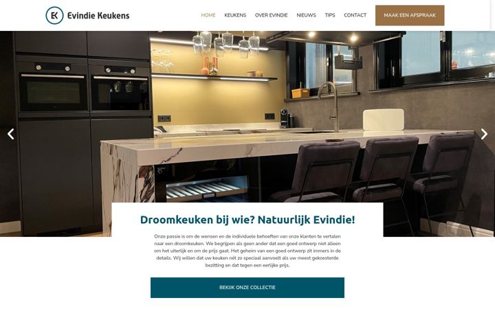 Screenshot of evindie.nl