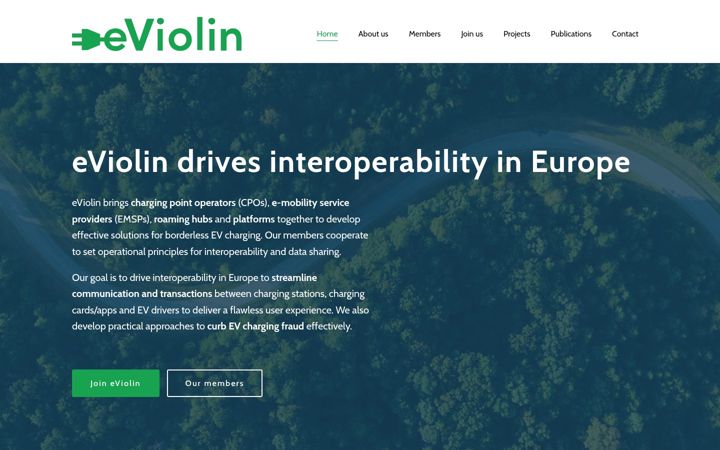 Screenshot of eviolin.eu