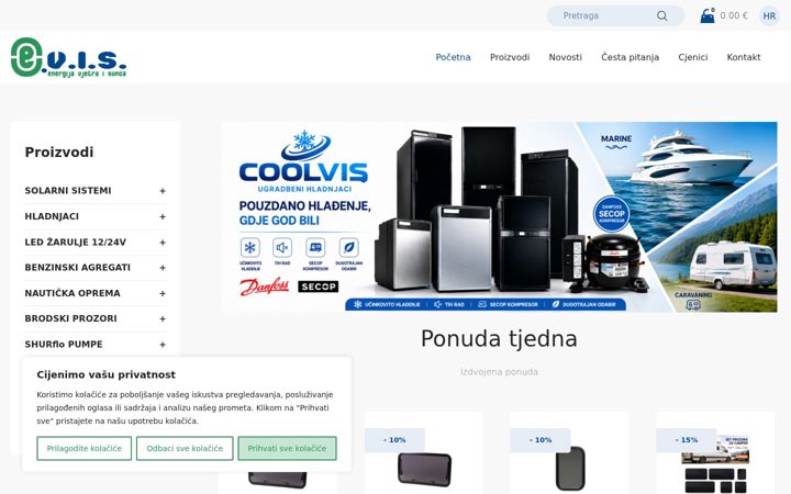 Screenshot of evis.hr