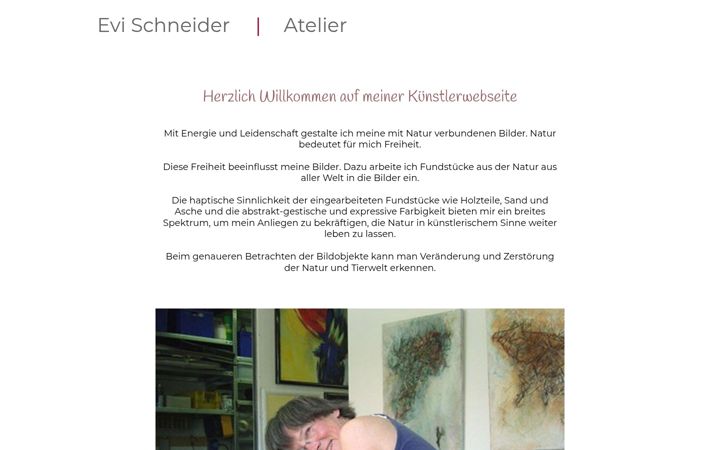 Screenshot of evischneider.de