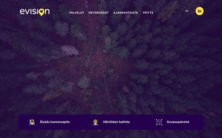 Ekrānuzņēmums no evision.fi