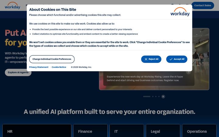 Screenshot of evisort.com