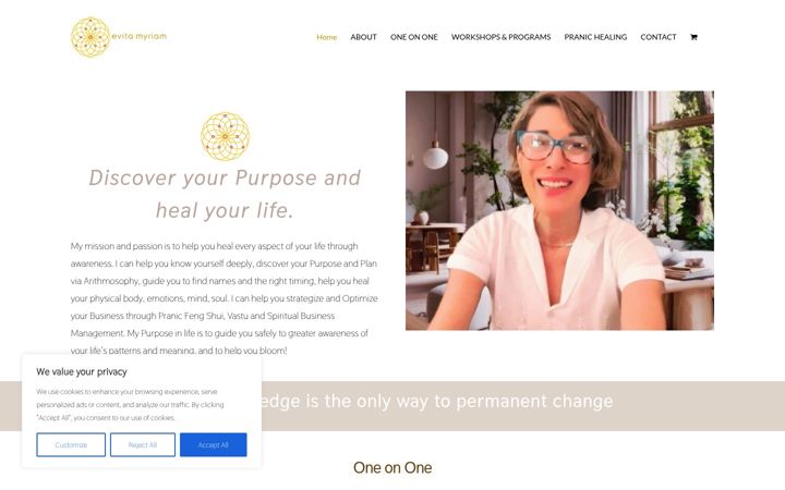 Screenshot of evitamyriam.com