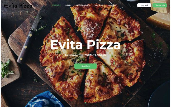 Zrzut ekranu evitapizza.dk