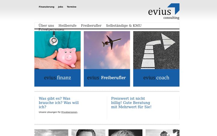 Screenshot of evius-consulting.de