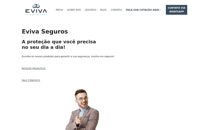 Screenshot ta' evivaseguros.com.br