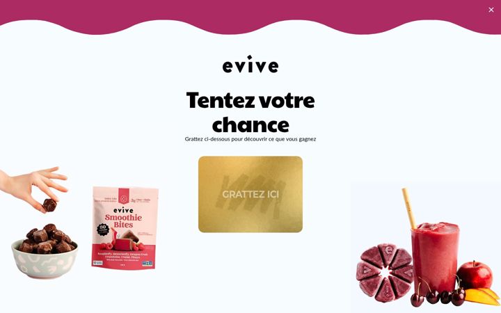 Screenshot of evivenutrition.ca