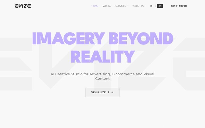 Screenshot of evizestudio.com