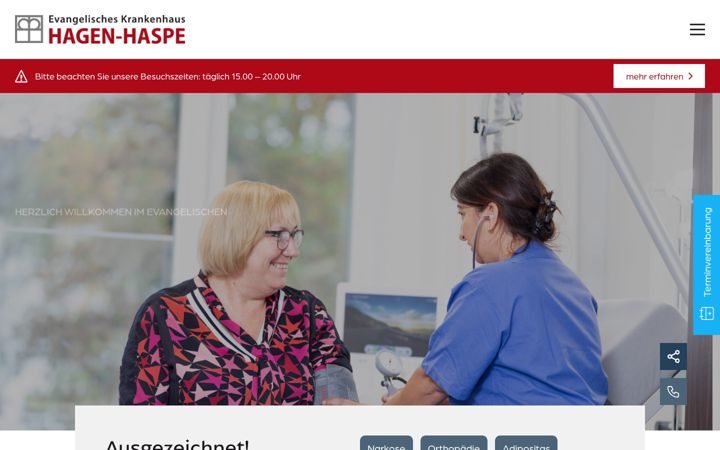 Screenshot of evk-haspe.de