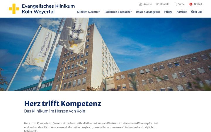 Screenshot of evk-koeln.de