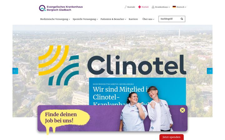 Screenshot of evk.de