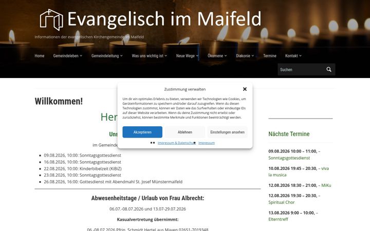 Screenshot of evkm.org