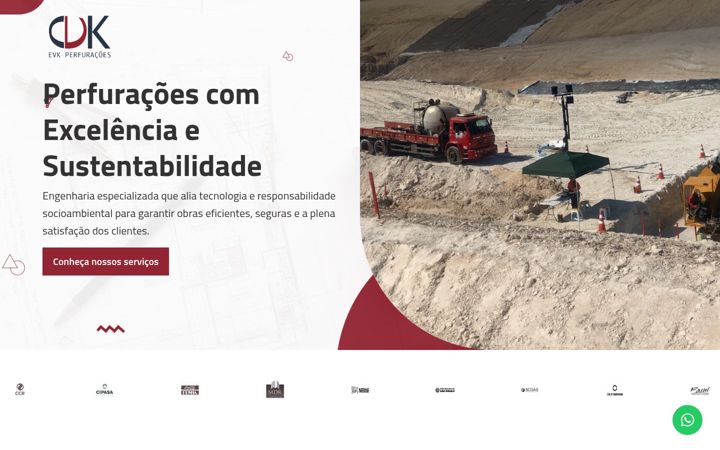Screenshot ta' evkperfuracoes.com.br