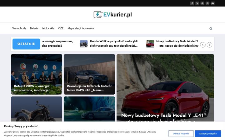 Screenshot of evkurier.pl