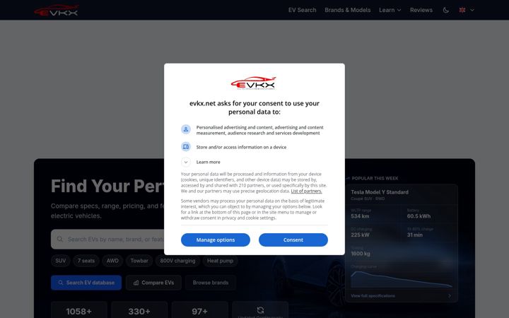 Screenshot of evkx.net