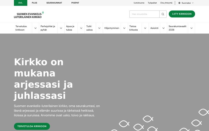 Screenshot von evl.fi