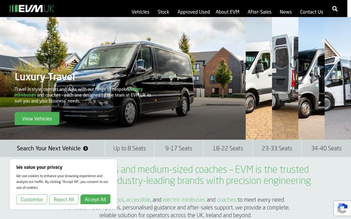 Screenshot of evm.uk