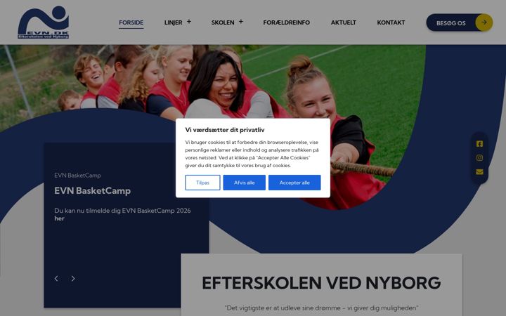 Zrzut ekranu evn.dk