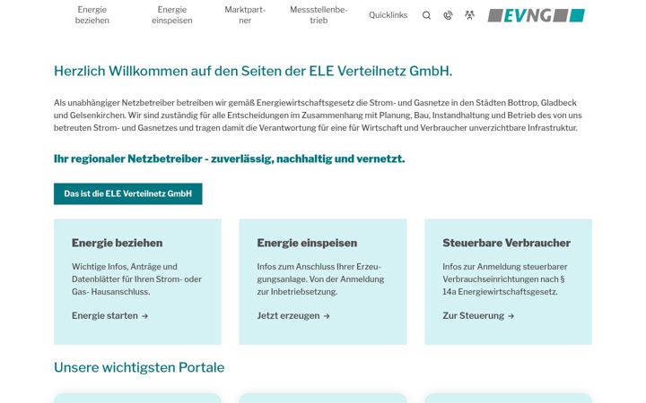 Screenshot of evng.de