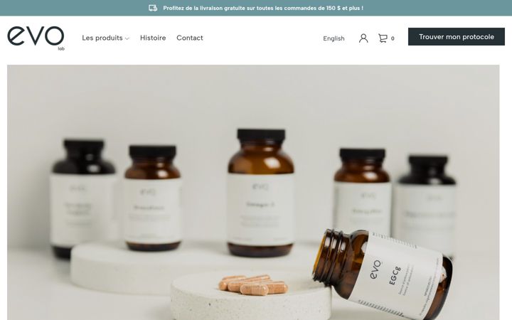 Screenshot of evo-lab.ca