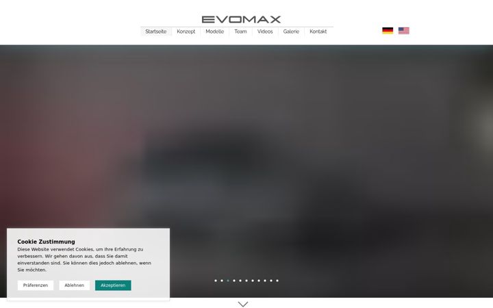 Screenshot of evo-max.de