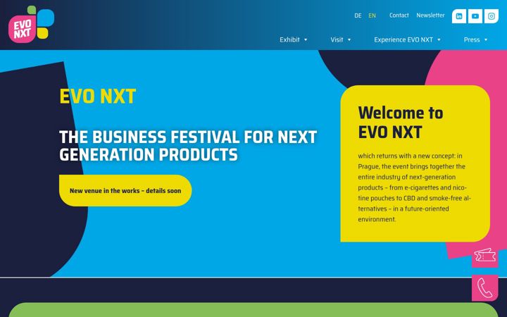 Screenshot of evo-nxt.com