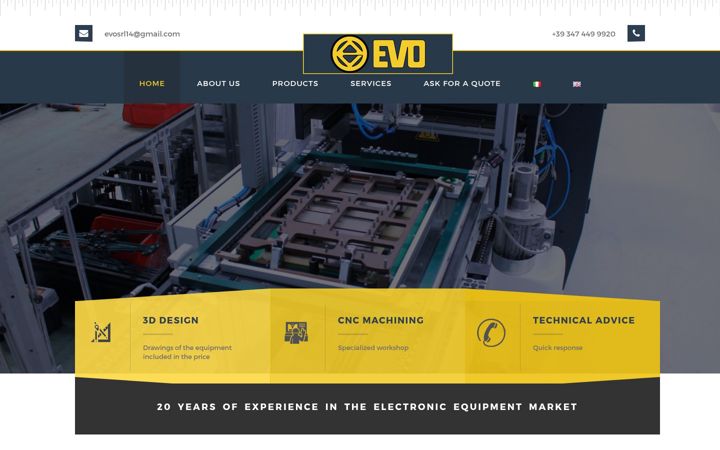 Screenshot of evo-pallet.eu